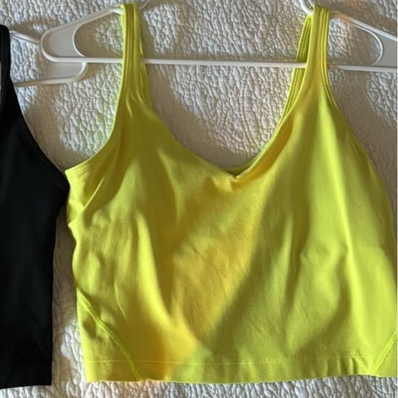 EUC Lululemon Align Crop - Yellow size 8 - Picture 1 of 2